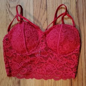 Red Lace Bralette
